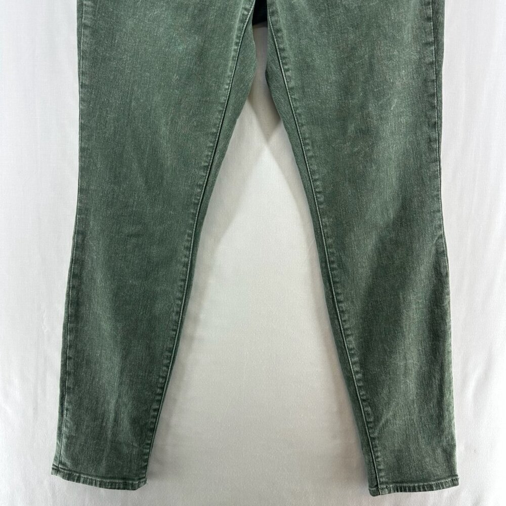 Universal Thread Jeans Womens 4/27R High Rise Skinny Stretch Denim Washed Green - Picture 4 of 12